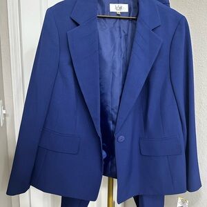 Le Suit Blue Sport Coat with Notched Lapel